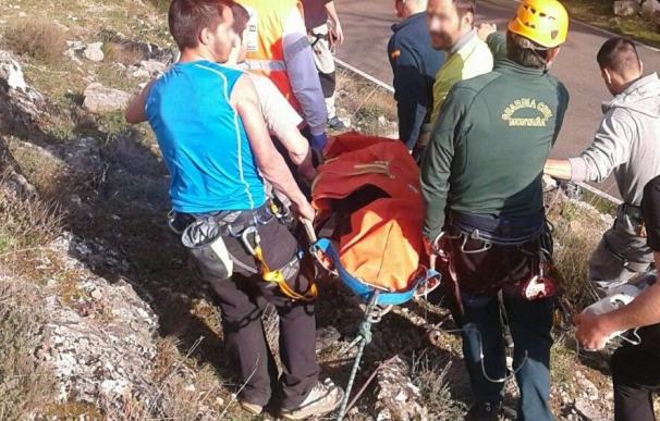 Rescatada una escaladora tras sufrir una caída en Fuentes de Peñacorada (León)