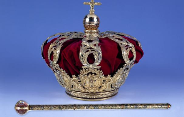 Cetro y corona de la Casa Real Española