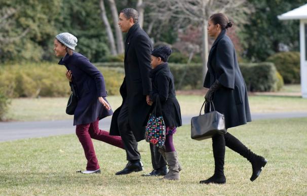 La familia Obama se toma un respiro