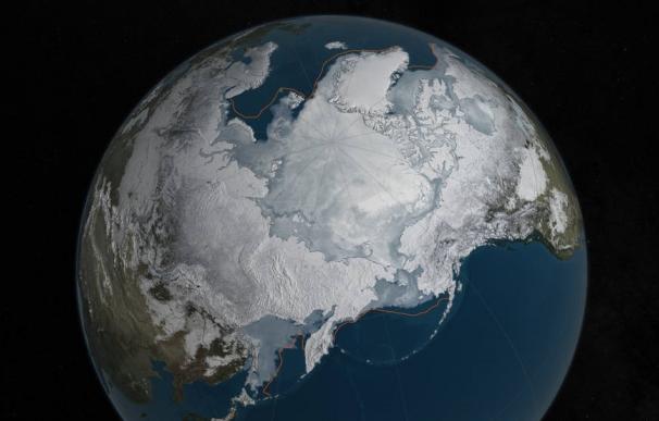 La capa de hielo invernal en el Ártico se reduce al mínimo desde 1979
