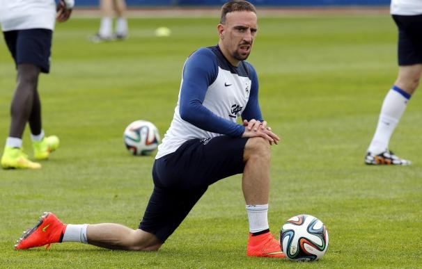 Ribéry se somete a un chequeo médico la víspera del amistoso contra Paraguay