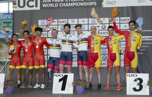 El equipo paralímpico español consigue cuatro metales en el Campeonato del Mundo en pista