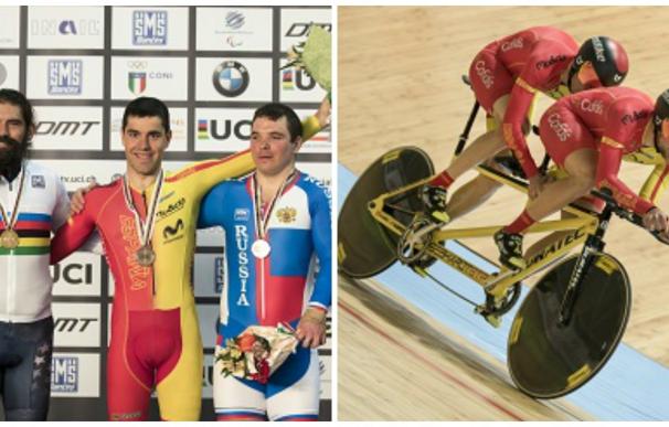 España logra una plata y un bronce en la segunda jornada del Mundial paralímpico en pista
