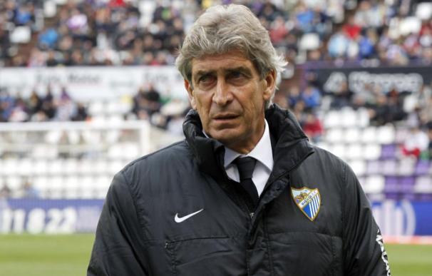 El entrenador chileno del Málaga Manuel Pellegrini