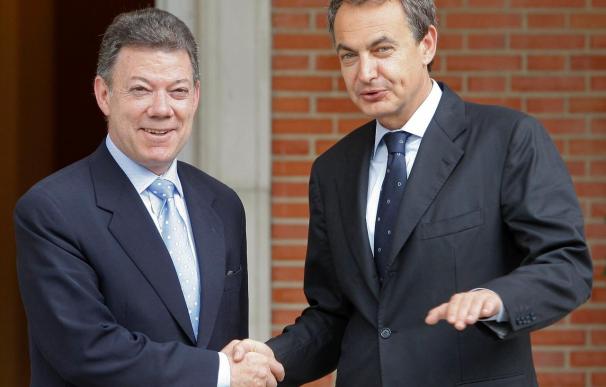 Santos concluye en España su gira europea como presidente electo de Colombia