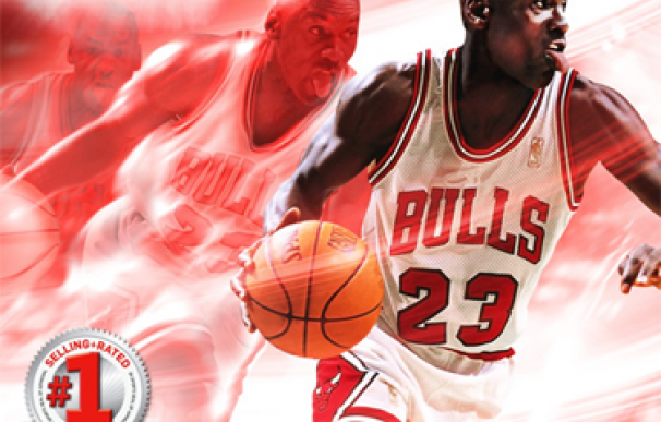 Michael Jordan en la portada del simulador de baloncesto NBA 2K11