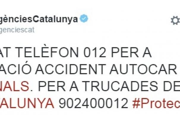 La Generalitat dispuso de un teléfono de pago para atender a los familiares del accidente de autocar