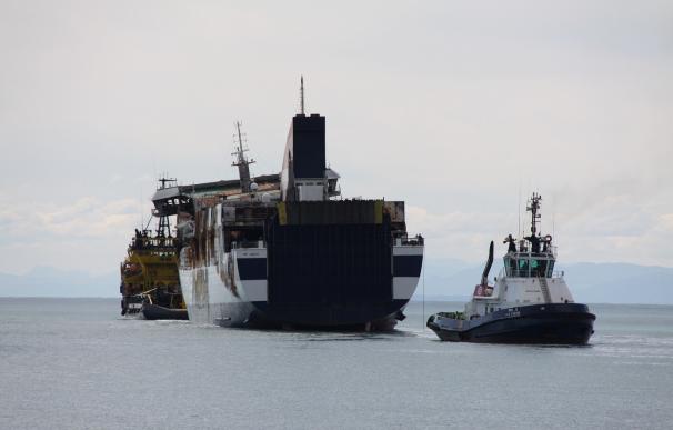 El buque Sorrento deja Sagunto camino a Turquía, donde será desguazado