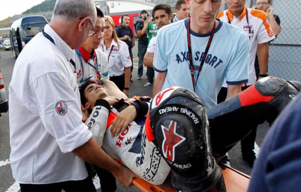 Un accidente de Pedrosa casi le da el título de MotoGP a Lorenzo