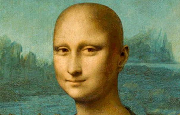Una Mona Lisa calva concienciará a Italia sobre el cáncer