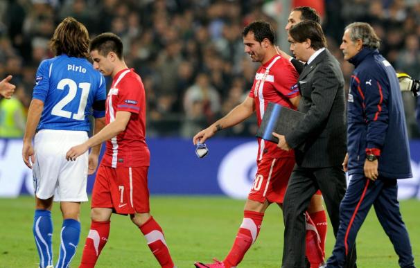 Italy v Serbia - EURO 2012 Qualifier