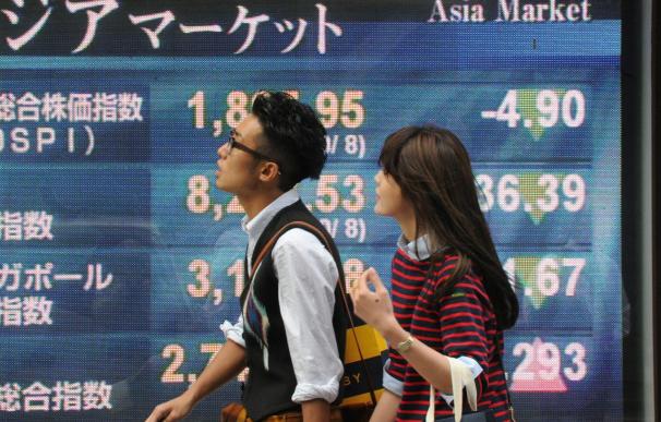 El índice Nikkei sube 47,50 puntos,0,49 por ciento, hasta 9.636,38 puntos