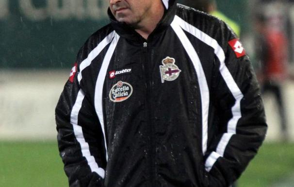 El entrenador del Deportivo manifiesta que si Lendoiro le destituye se irá "satisfecho"