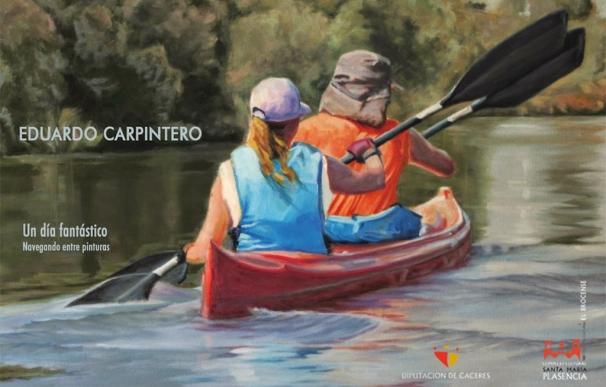 La sala Pintores 10 de Cáceres muestra pinturas sobre el descenso del río Alagón del artista Eduardo Carpintero