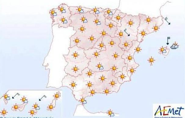 Vientos fuertes en el nordeste peninsular y Baleares