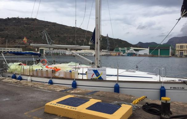 Interceptado un velero con más de 5.000 kilos de hachís al sur de Cartagena