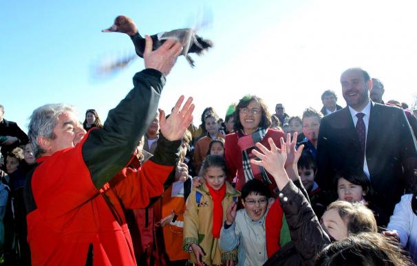 Liberadas doscientas aves en cautividad para celebrar el Día Mundial de los Humedales