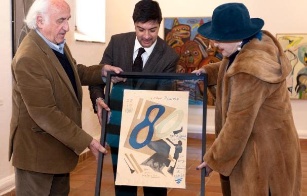 Lucía Bosé dona un collage de Picasso a la Fundación Antonio Pérez