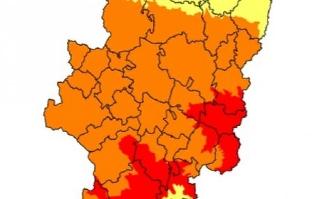 Prealerta roja por riesgo de incendios forestales en Bajo Ebro, Beceite, Rodeno, Turia y Maestrazgo