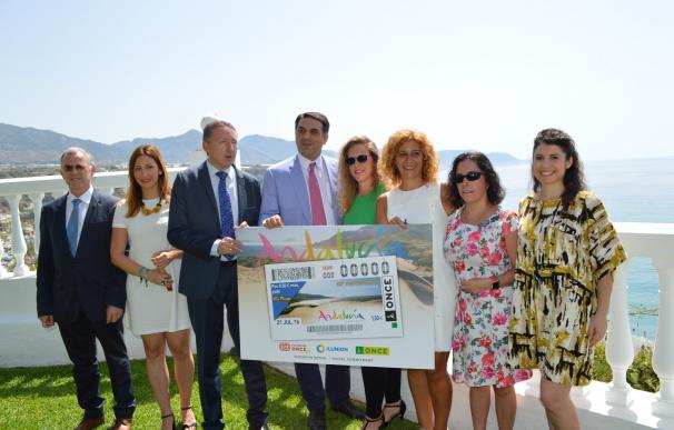 La Junta valora que el cupón de la ONCE dedicado a la marca Andalucía "vincula al destino con una ilusión"