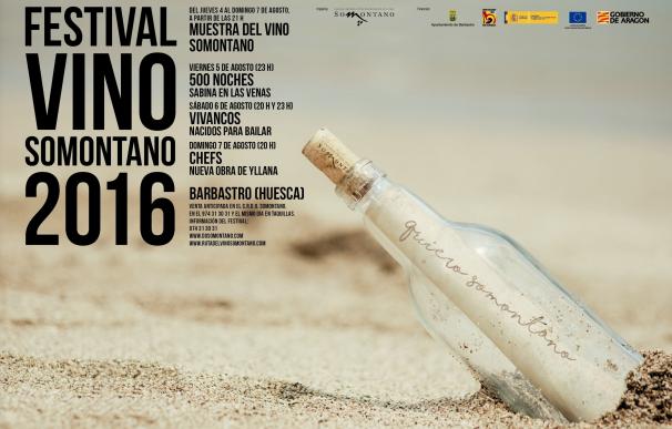 Un tributo a Joaquín Sabina y la actuación de Vivancos protagonizan el Festival Vino Somontano 2016