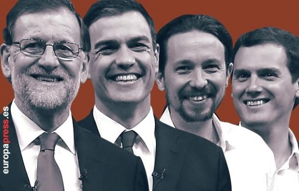 Rajoy se reunirá hoy con Albert Rivera y Pablo Iglesias y el miércoles cerrará las consultas con Pedro Sánchez