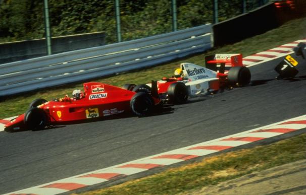 Senna y Prost colisionan en el GP Japón 1990