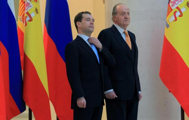Juan Carlos I destaca la voluntad común de ensanchar las relaciones ruso-españolas
