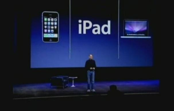 Steve Jobs en la presentación del iPad