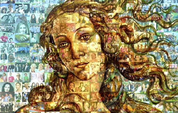 Recrean a la Venus de Botticelli con 1.096 fotos para luchar contra el cáncer