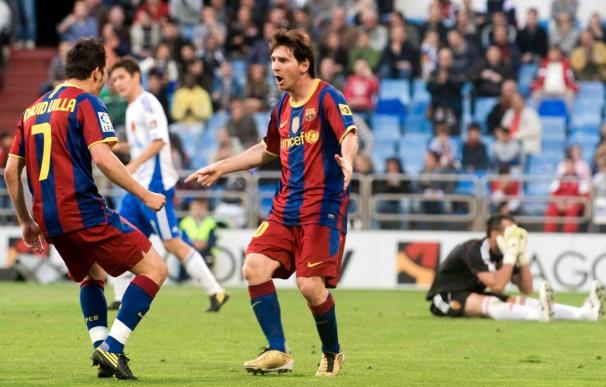 0-2. El Barcelona gana con comodidad al Zaragoza con dos goles de Messi