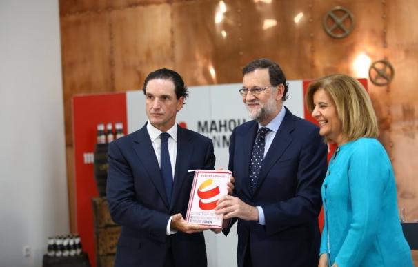Rajoy destaca que Mahou-San Miguel "ha cumplido con una función social que el Gobierno agradece"