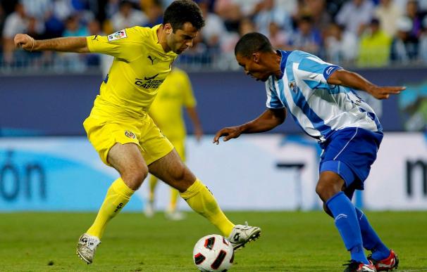 El Villarreal superó al Málaga en la mitad de los partidos en El Madrigal