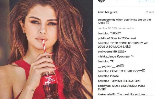 Selena Gomez, reina absoluta de Instagram