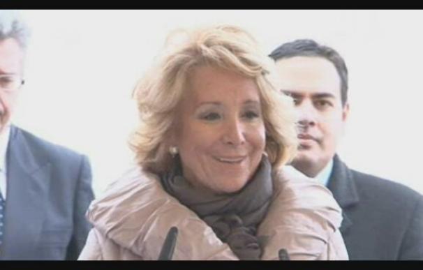 Esperanza Aguirre ingresa en el Clínico para ser operada