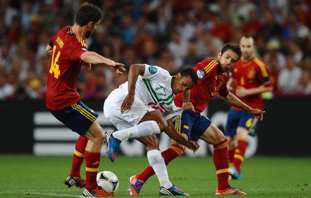 Xabi Alonso fue el creador de casi todo el juego ante Portugal