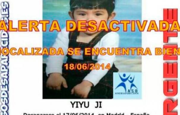 La niña china secuestrada durate cuatro horas en Madrid