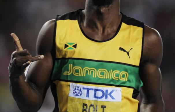 Usain Bolt celebra una victoria