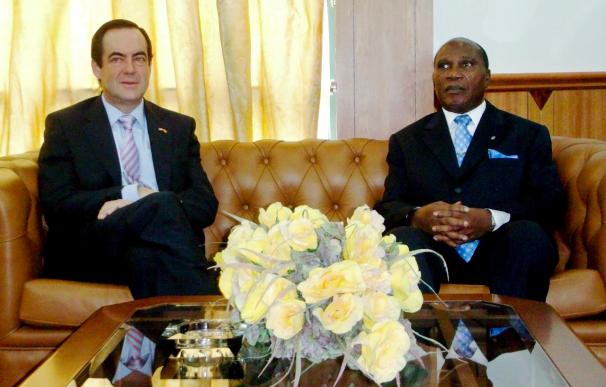 El presidente de Guinea Ecuatorial, Teodoro Obiang, se reúne con José Bono