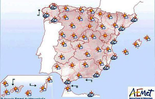 Mañana, cielos despejados en amplias zonas de la península y en Baleares