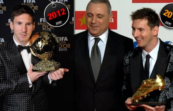 El look de Lionel Messi en la entrega de la bota de oro supera a la chaqueta de lunares