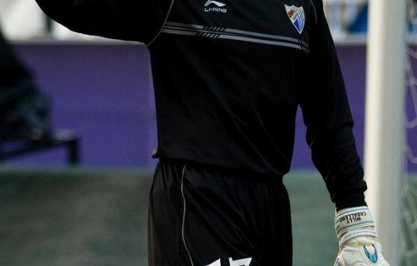 Caballero asegura que está contento por el debut y el resultado del Málaga