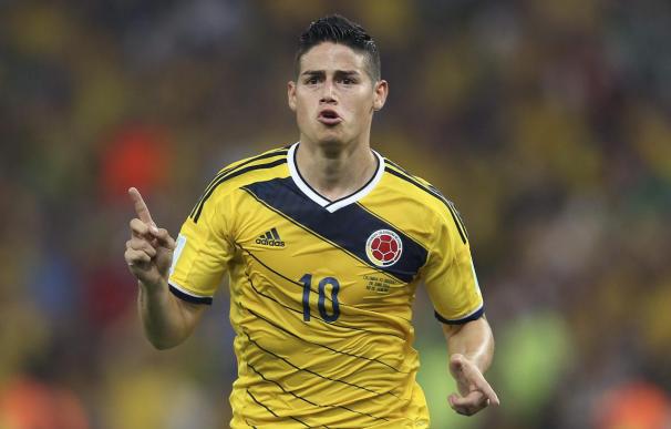 2-0. James funda la nueva historia de Colombia y cita a Brasil en cuartos