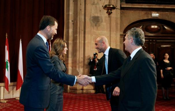 Reina dice que se siente "privilegiado", "afortunado" y "muy orgulloso" de recibir el Príncipe de Asturias