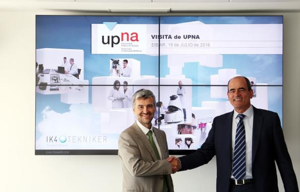 La UPNA firma un acuerdo de colaboración con IK4-TEKNIKER para facilitar el acceso de alumnos al mercado laboral
