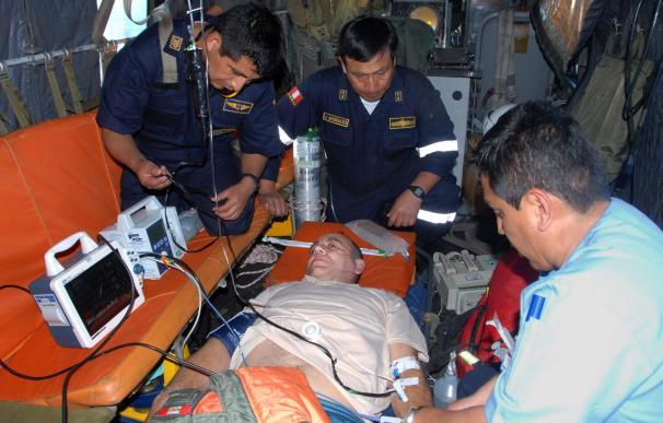 Un pescador español con problemas cardiacos es evacuado a un hospital de Perú