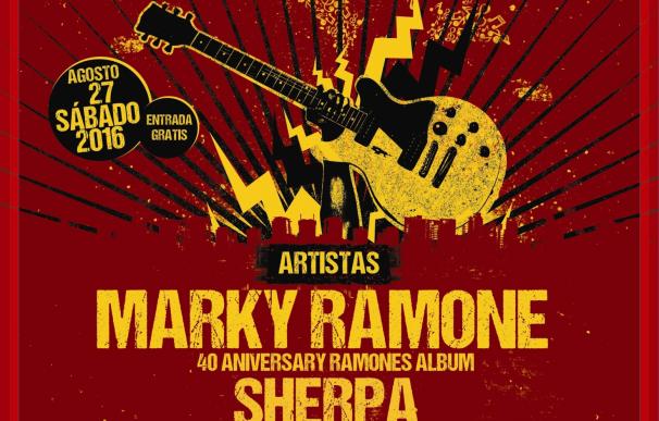 El batería de Los Ramones, Marky Ramone, en el Rockin' Reinosa 2016