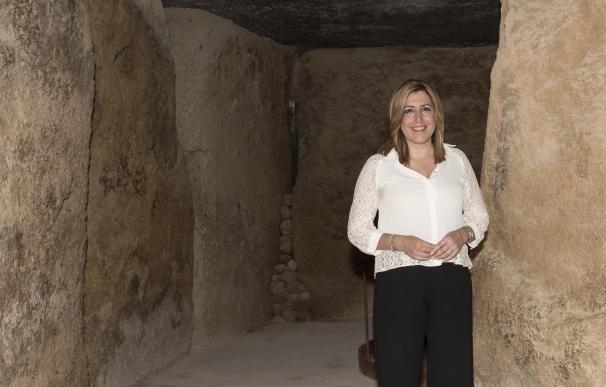 Díaz destaca que, con la declaración de los Dólmenes, la Unesco reconoce a Andalucía como "tierra de cultura"