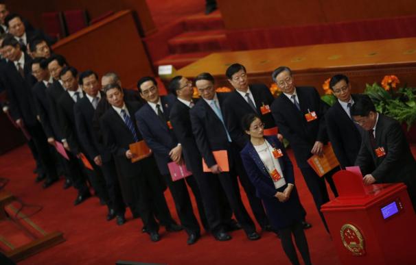 Delegados chinos en la Asamblea Nacional del Pueblo (ANP)