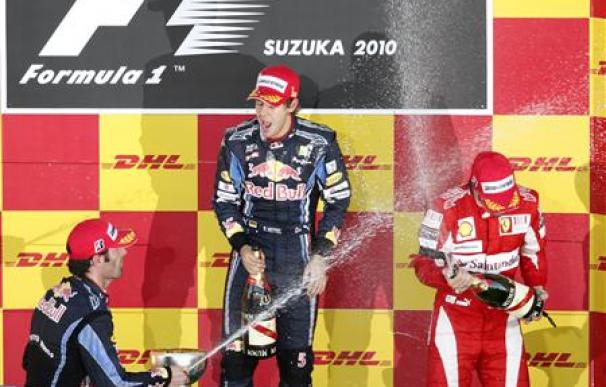 Doblete de Red Bull en el Gran Premio de Japón; Alonso tercero